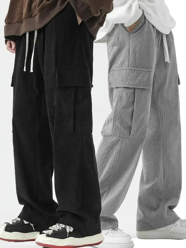 Men's Corduroy Cargo Pant Pack of 2